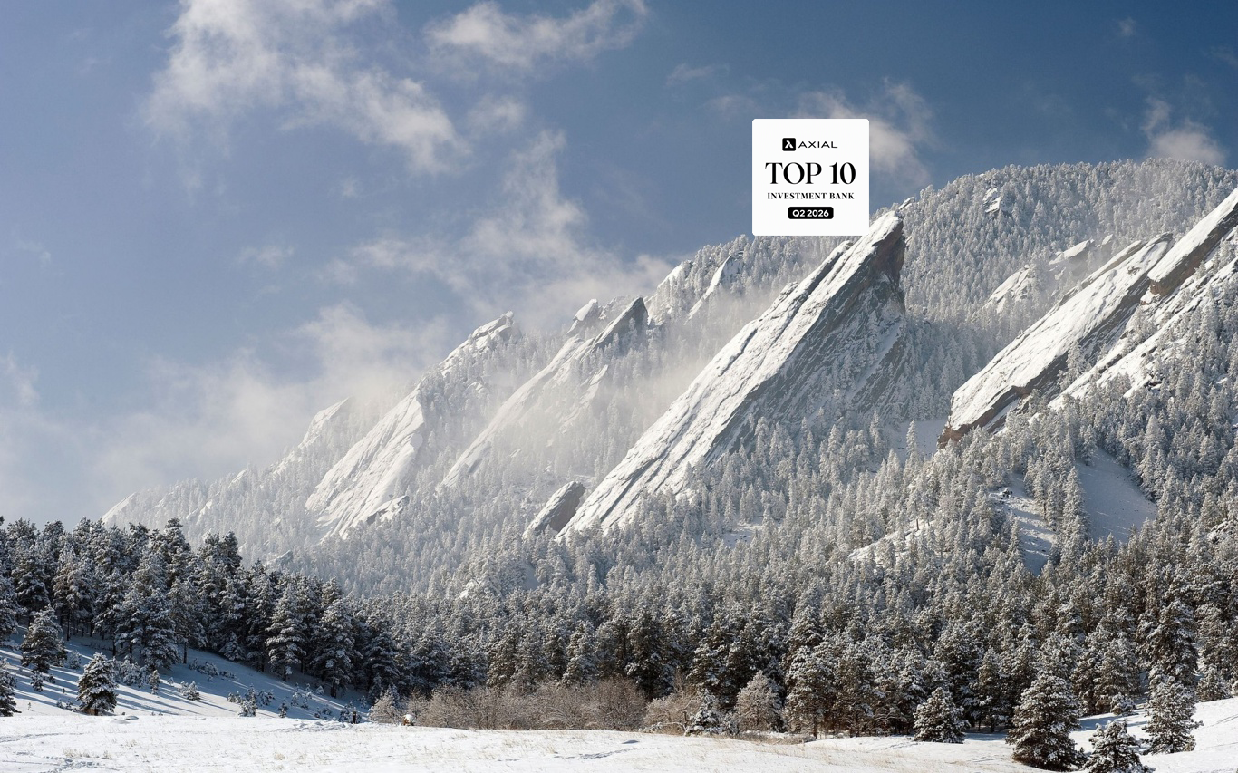 Flatirons mountain range - symbolizing stability and strength in M&A advisory